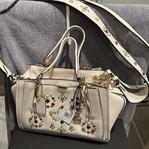 Coach Dreamer With Rivets White L1892-68291 NWT
